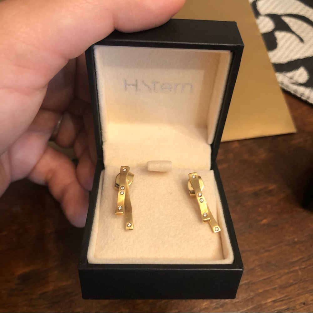 H.Stern gold/diamond earrings